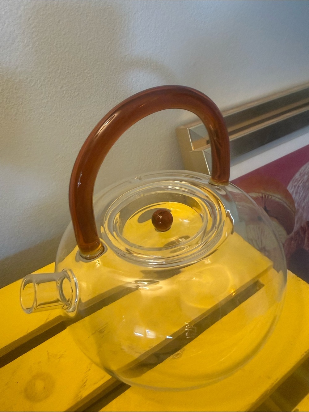Glass Teapot Brand New Retro Blown Glass Teapot